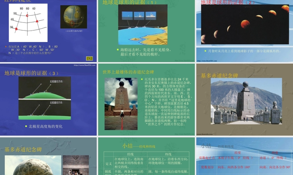 地球和地球仪 课件示例 课件