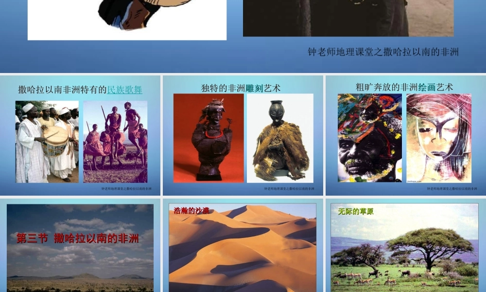 中学七年级地理下册 8.3 撒哈拉以南的非洲课件 新人教版 课件