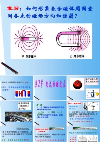 八年级科学下册 4.2电流的磁效应课件 华师大版 课件