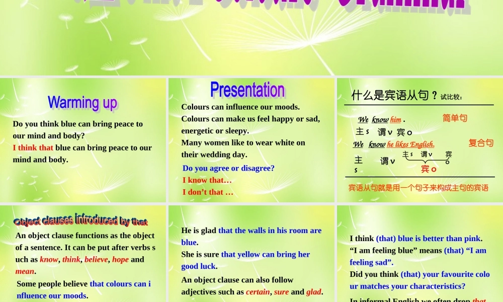 九年级英语上册 Unit 2 colour Grammar课件 (新版)牛津版 课件