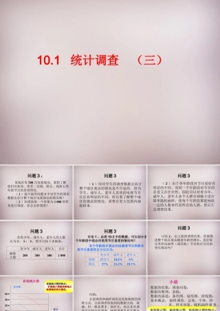 中学七年级数学下册 10.1 统计调查(三)课件 (新版)新人教版 课件