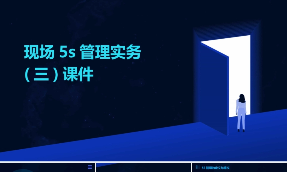 现场5S管理实务(三)课件