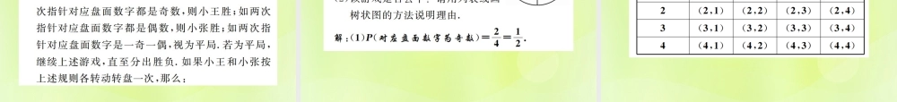 九年级数学上册 第二十五章 概率初步 252 用列举法求概率 第1课时 用列表法求概率课件 (新版)新人教版 课件