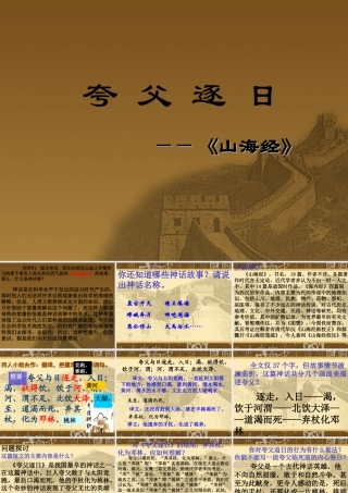 七年级语文上册(夸父逐日)课件3长春版 课件