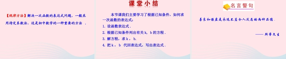 七年级数学上册 第六章 一次函数 4确定一次函数的表达式课件 鲁教版五四制 课件