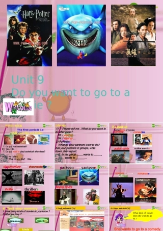 七年级英语上册 Unit 9 do you want to go to a movie课件 人教新目标版 课件