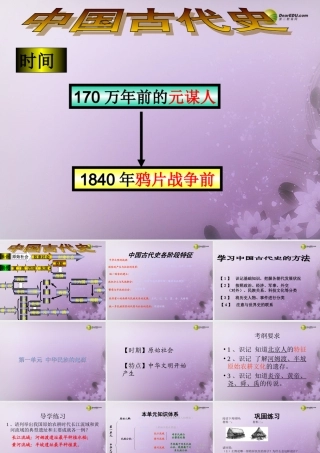 中考历史总复习 第一单元 中华文明的起源课件