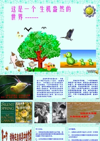 动物在自然界中的作用八年级生物第五单元第三章第一节课件示例二 课件
