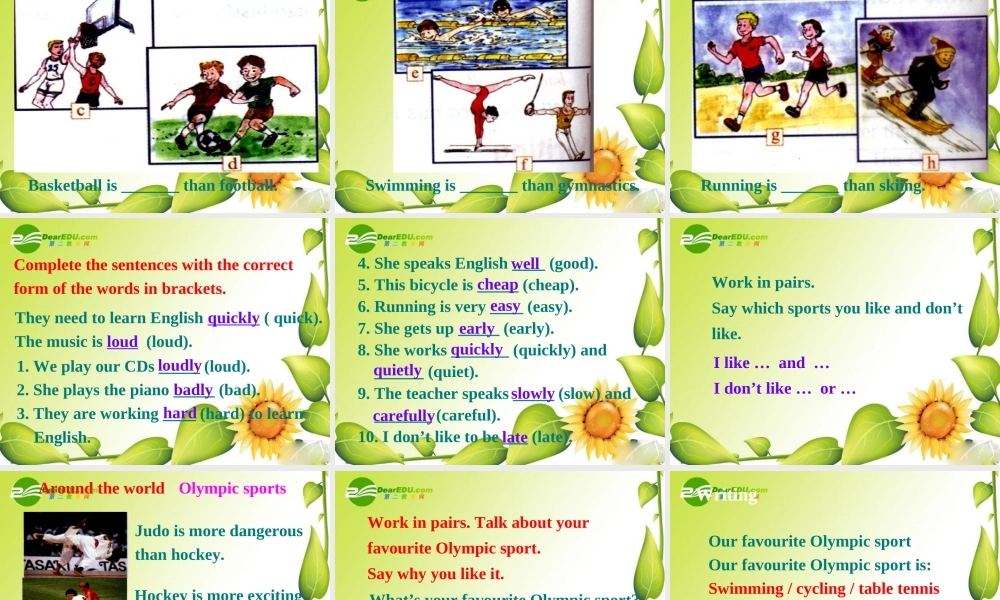 七年级英语下册：Module 6 Unit 3 Language in use课件(外研版) 课件