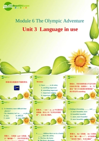 七年级英语下册：Module 6 Unit 3 Language in use课件(外研版) 课件