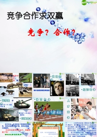 八年级政治上册 第八课(竞争合作求双赢)第一框课件 人教新课标版 课件