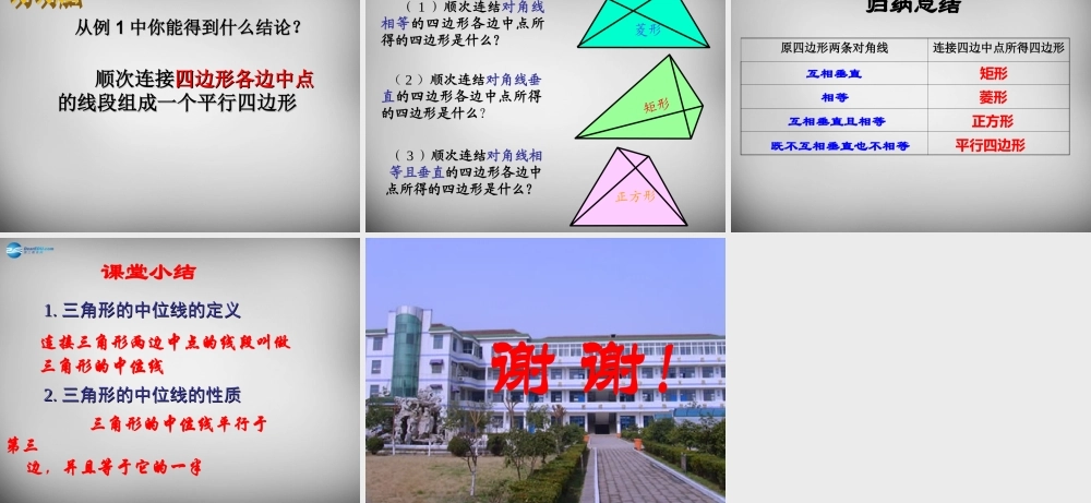 八年级数学下册 9.5 三角形的中位线课件 (新版)苏科版 课件