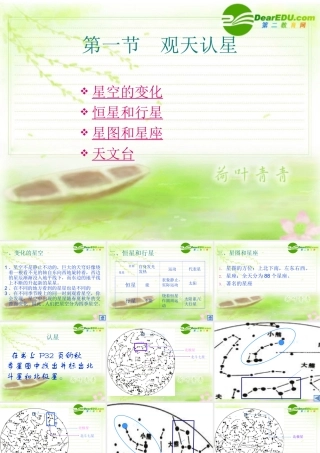 七年级科学上册 第1章 星空巡礼课件 华师版 课件