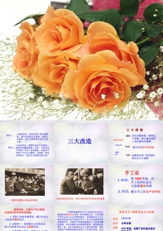 八年级历史下册 第5课 三大改造课件 新人教版 课件