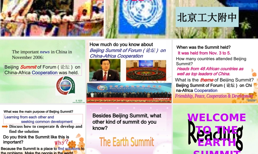 北京地区高二英语Unit9 Saving the earth课件 新课标 人教版 课件