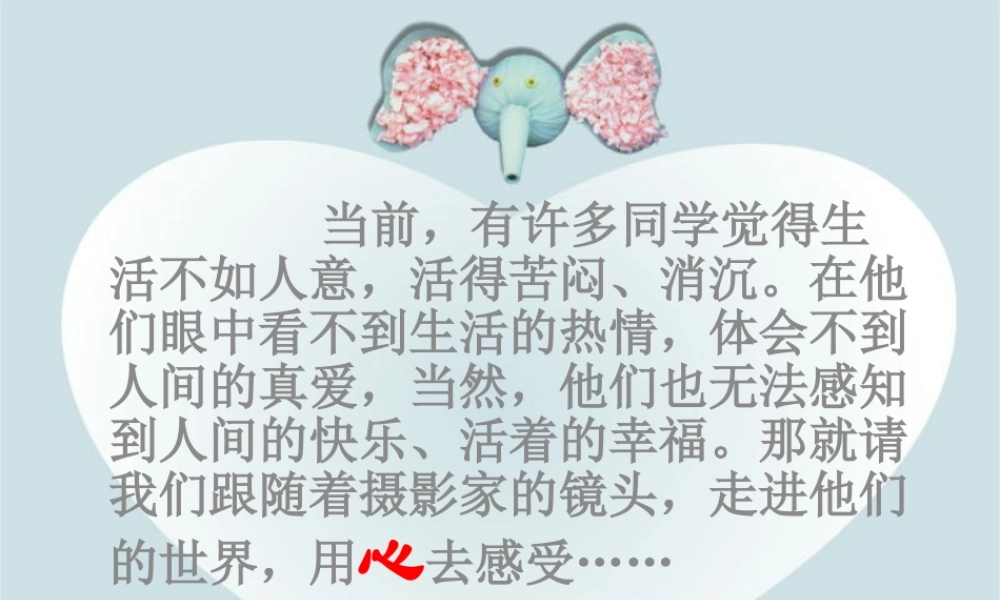 中学主题班会 母亲节 学会感恩课件