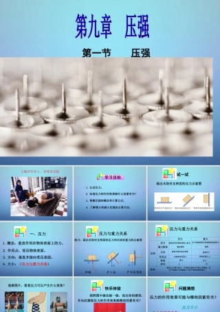 八年级物理下册 9.1 压强课件 (新版)新人教版 课件