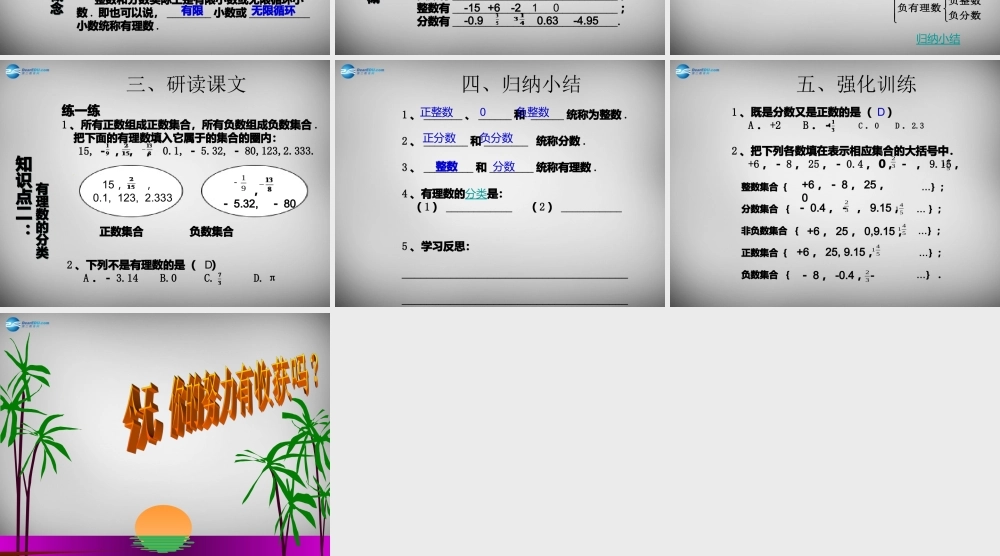 广东省怀集县七年级数学上册 1.2.1 有理数课件 (新版)新人教版 课件