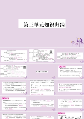 广西七年级历史上册 第3单元 秦汉时期 统一多民族国家的建立和巩固知识归纳 综合提升课件 新人教版 课件