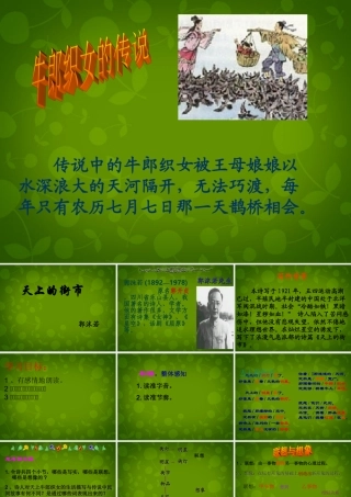 中学七年级语文上册 22 天上的街市课件 苏教版 课件