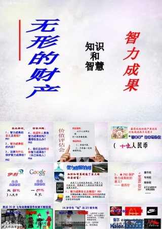 八年级政治下册 第七课 第3框 无形的财产课件1 新人教版 课件