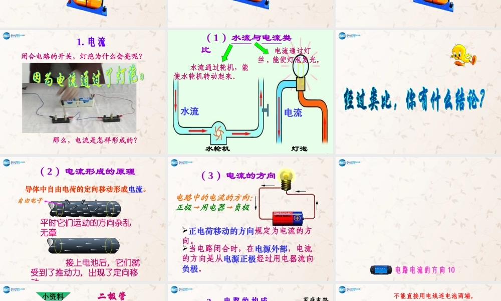 九年级物理全册 152 电流和电路课件 (新版)新人教版 教案