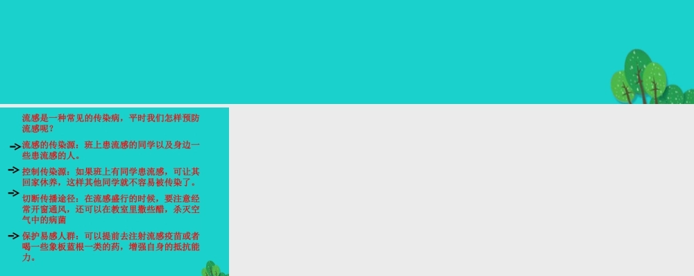 七年级生物下册 第三单元 第六章 第二节 传染病及其预防 预防传染病的一般措施课件 (新版)济南版 课件