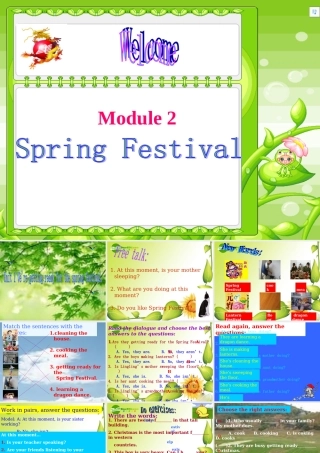 七年级英语下册：Module 2 Spring Festival课件(外研版) 课件