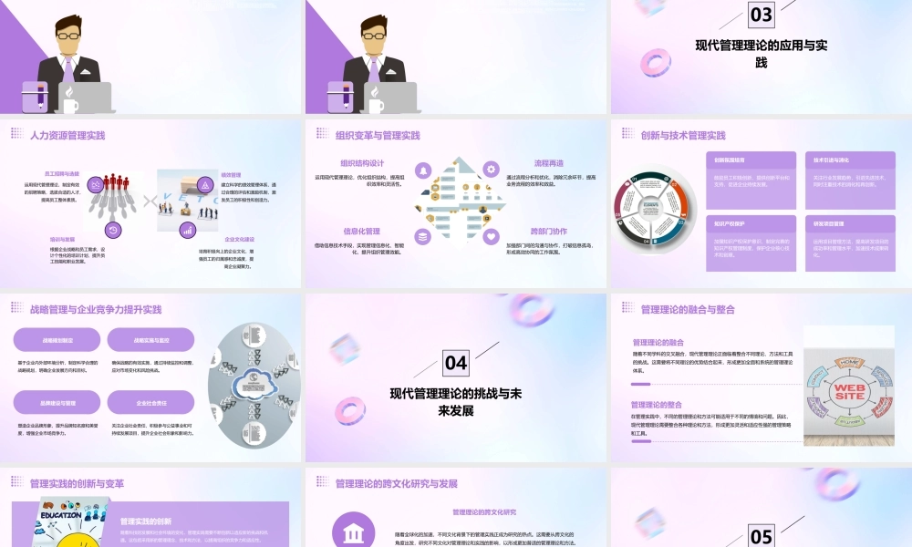 现代管理理论管理思想课件