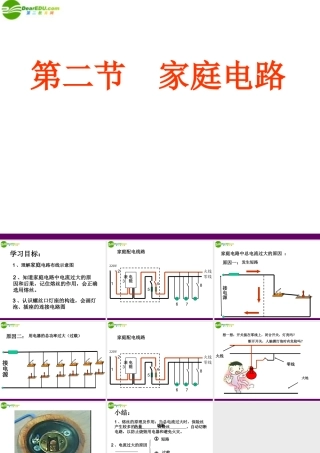 九年级物理 家庭电路课件 教科版 课件