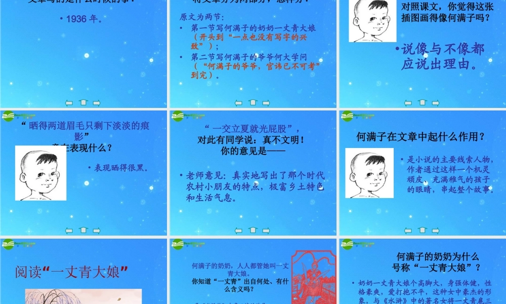 九年级语文下册 第二单元(蒲柳人家)课件 人教新课标版 课件