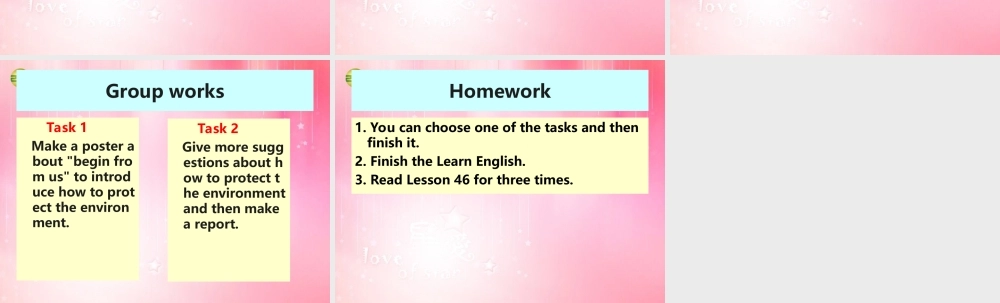 八年级英语下册 Unit 8 Save Our World lesson 46 Protect Our Environment课件 (新版)冀教版 课件