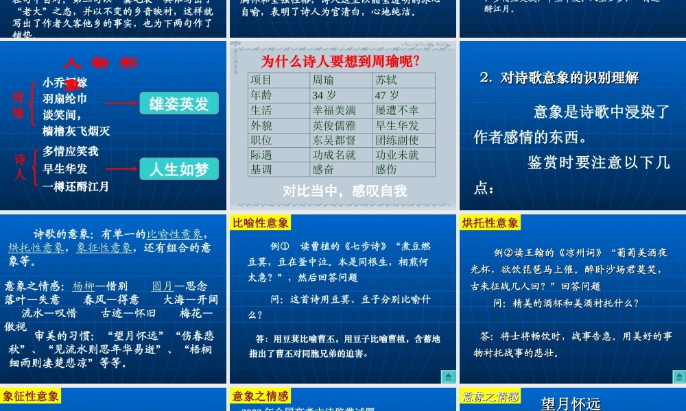 人教版福建省高考语文诗歌鉴赏资料 试题