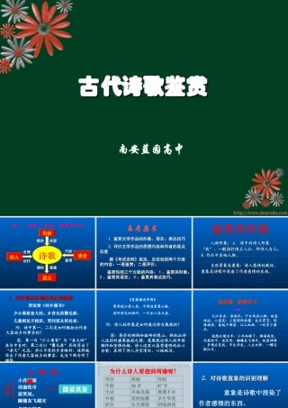 人教版福建省高考语文诗歌鉴赏资料 试题