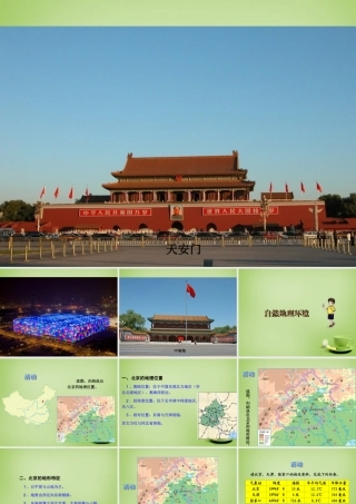 八年级地理下册(8.1 北京的城市特征与建设成就)课件 (新版)湘教版 课件