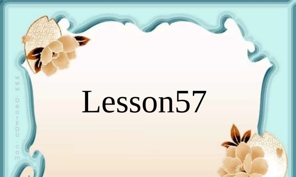 人教版初三英语Lesson57 课件