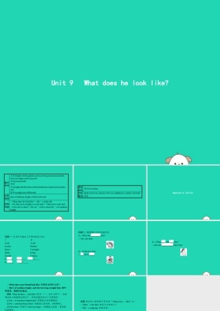 春七年级英语下册 Unit 9 What does he look like(第1课时)Section A(1a 1c)课件 (新版)人教新目标版 课件
