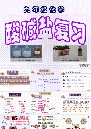 新课标初三化学公开课 酸碱盐复习课件