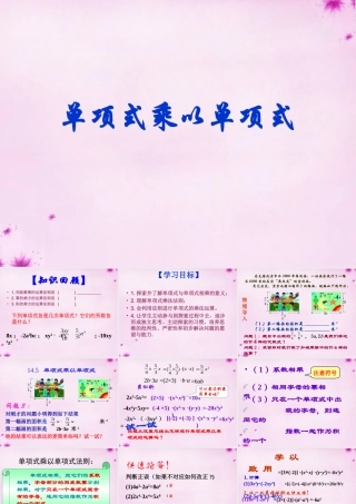 七年级数学下册 11.3单项式乘法课件 (新版)青岛版 课件