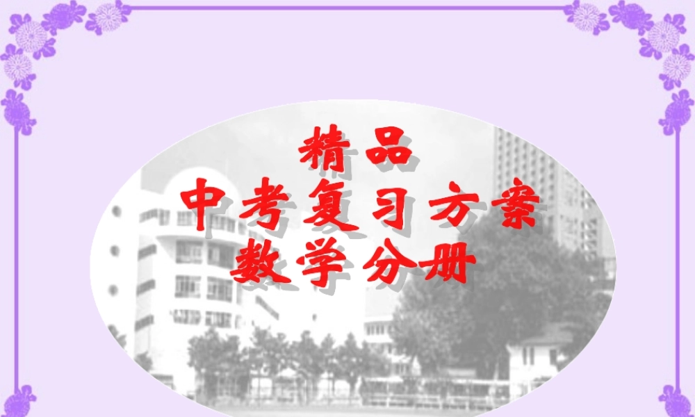 中考复习课件二次根式 浙教版 课件