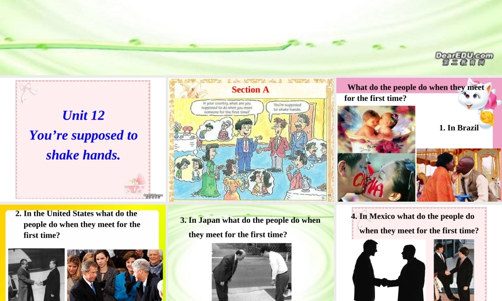 九年级英语Unit12课件 人教新目标版 课件