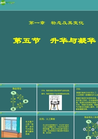八年级物理上册 1.5升华和凝华课件 北师大版 课件