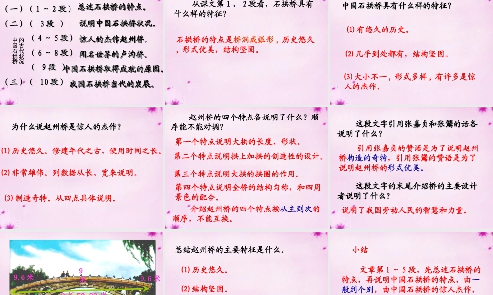 中学八年级语文上册 11 中国石拱桥课件 新人教版 课件