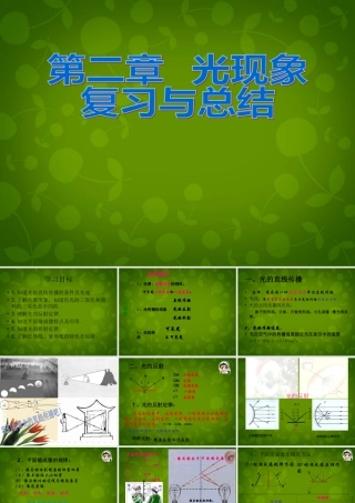 八年级物理上册 第二章 光现象复习课件2 新人教版 课件
