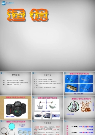 广西平南县上渡镇大成初级中学八年级物理上册 5.1 透镜课件 (新版)新人教版
