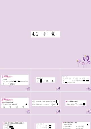 九年级数学上册 第4章 锐角三角函数 42 正切作业课件 (新版)湘教版 课件