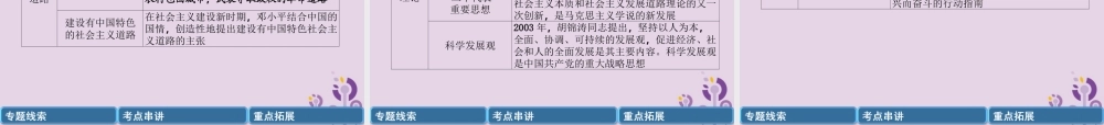 中考历史总复习 第二编 热点专题速查篇 专题3 中国共产党的发展历程(精讲)课件