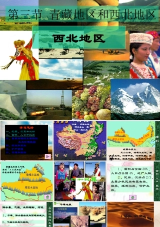 八年级地理上册 第三节西北地区课件 湘教版 课件