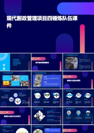现代厨政管理项目四锤炼队伍课件