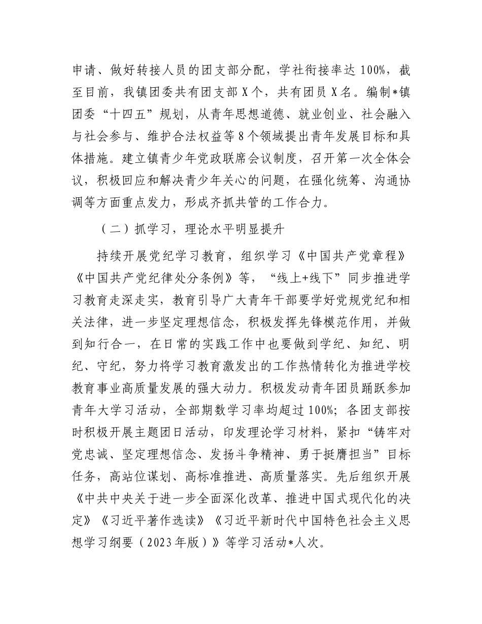 基层团组织（团委）工作汇报_第2页